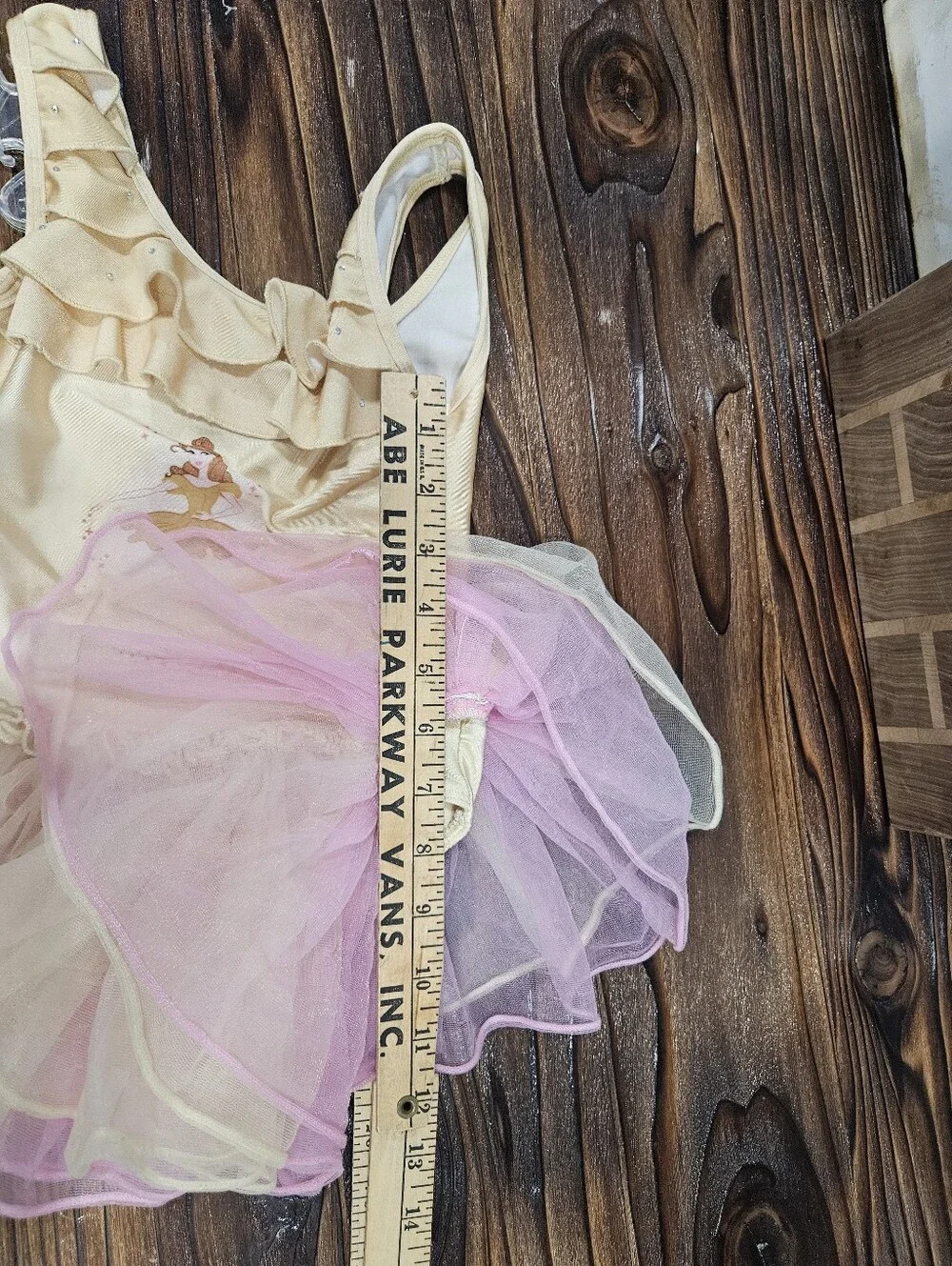 Disney Princess Beauty & The Beast Belle Yellow Leotard Tule Ballerina Dress 5/6